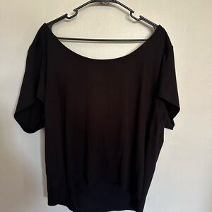 Women’s Torrid Boat Neck Simple Black Blouse Size 4
